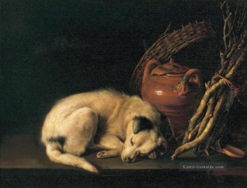  den Malerei - Hund Goldenes Zeitalter Gerrit Dou